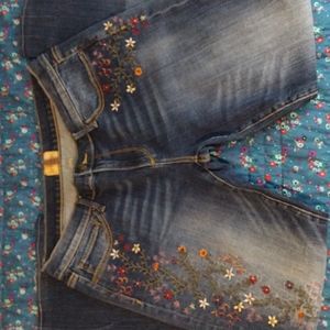 Driftwood Embroidered Jeans